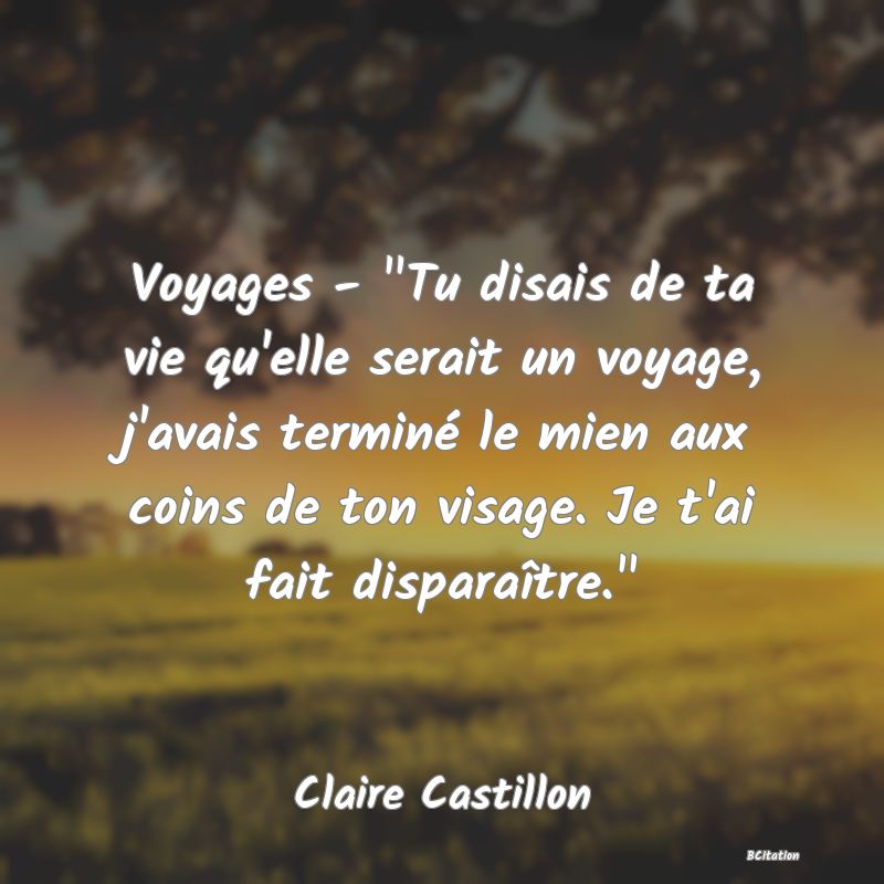 Belle Citation - Voyages - 
