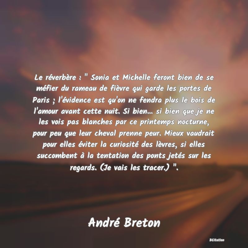 Belle Citation - Le réverbère : 