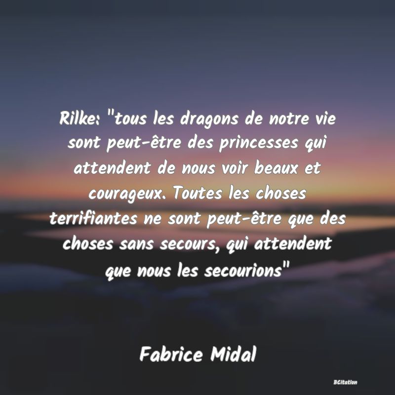 Belle Citation - Rilke: 